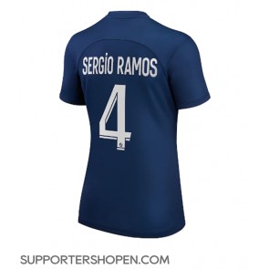Paris Saint-Germain Sergio Ramos #4 Hemma Matchtröja Dam 2022-23 Kortärmad